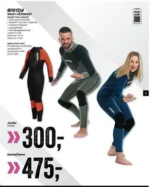 Sport Outlet SWAY VÅTDRAKT tilbud