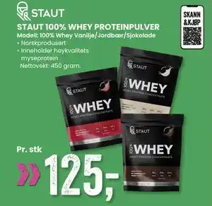 Sport Outlet STAUT 100% WHEY PROTEINPULVER tilbud