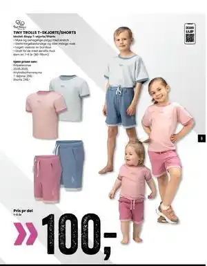 Sport Outlet TINY TROLLS T-SKJORTE/SHORTS tilbud