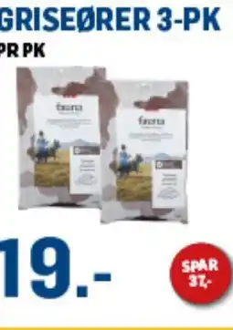 Price Lagerbutikk GRISEØRER 3-PK tilbud