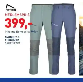 Intersport BYGDIN 2.0 TURBUKSE DAME/HERRE tilbud