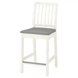 IKEA Ekedalen Barstol, hvit/orrsta lys grå, 62 cm tilbud