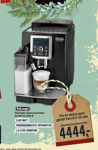 Skousen Espressomaskin tilbud