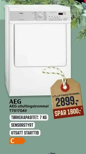 Skousen AEG utluftingstrommel T75170AV tilbud