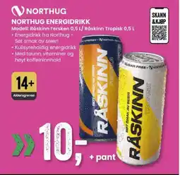 Sport Outlet NORTHUG NORTHUG ENERGIDRIKK tilbud