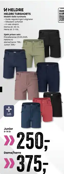 Sport Outlet HELDRE TURSHORTS tilbud