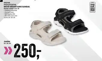 Sport Outlet Move mountains move mountains sandal modell: weller ii 30-39 tilbud