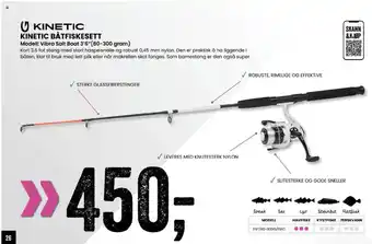 Sport Outlet KINETIC BÅTFISKESETT tilbud