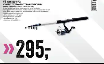 Sport Outlet KINETIC TELESKOPSETT FOR FERSKVANN tilbud