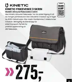 Sport Outlet KINETIC FISKEVESKE 3 SKRIN tilbud