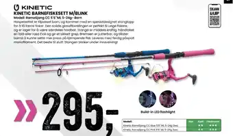 Sport Outlet KINETIC BARNEFISKESETT M/BLINK Modell: Ramasjang CC 5`6`ML 5-24g- Barn tilbud