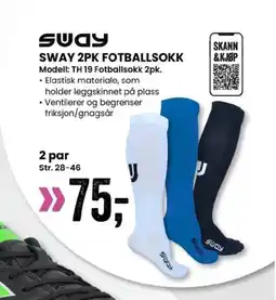 Sport Outlet SWAY 2PK FOTBALLSOKK tilbud