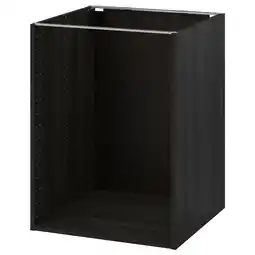 IKEA Metod Benkeskapstamme, tremønstret svart, 60x60x80 cm tilbud