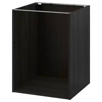IKEA Metod Benkeskapstamme, tremønstret svart, 60x60x80 cm tilbud