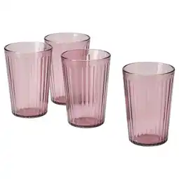 IKEA Brokrocka Glass, grårosa, 31 cl tilbud