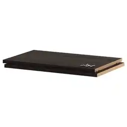 IKEA Utrusta Hylleplate, tremønstret svart, 60x37 cm tilbud