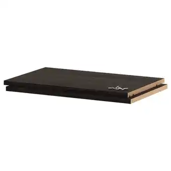 IKEA Utrusta Hylleplate, tremønstret svart, 60x37 cm tilbud