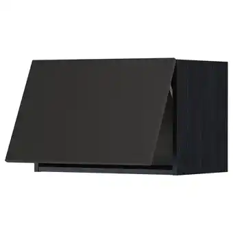 IKEA Metod Overskap horisontalt, svart/nickebo matt antrasitt, 60x40 cm tilbud