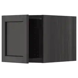 IKEA Metod Overskap, svart/lerhyttan svartbeiset, 40x40 cm tilbud