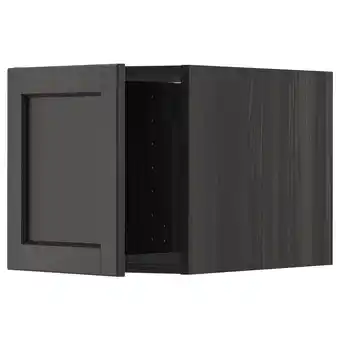 IKEA Metod Overskap, svart/lerhyttan svartbeiset, 40x40 cm tilbud