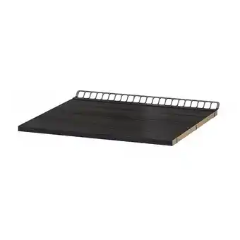 IKEA Utrusta Fast ventilert hylleplate, tremønstret svart, 60x60 cm tilbud