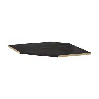 IKEA Utrusta Hylleplate til vegghjørneskap, tremønstret svart, 68 cm tilbud