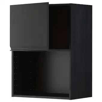 IKEA Metod Overskap for mikrobølgeovn, svart/upplöv matt antrasitt, 60x80 cm tilbud