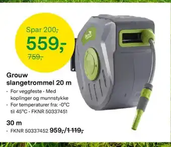 Felleskjøpet Grouw slangetrommel tilbud