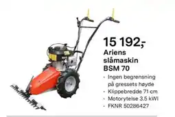 Felleskjøpet Ariens slåmaskin BSM 70 tilbud