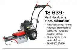 Felleskjøpet Vari Hurricane F-550 slåmaskin tilbud