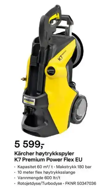 Felleskjøpet Kärcher høytrykkspyler K7 Premium Power Flex EU tilbud