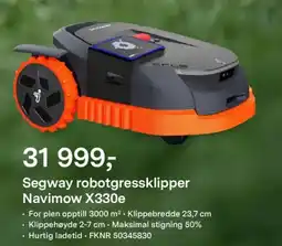 Felleskjøpet Segway robotgressklipper Navimow X330e tilbud