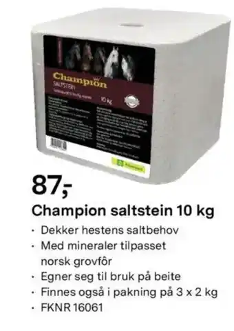 Felleskjøpet Champion saltstein tilbud