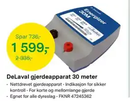 Felleskjøpet DeLaval gjerdeapparat tilbud