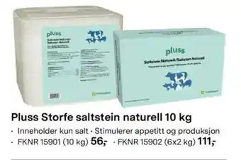 Felleskjøpet Pluss Storfe saltstein naturell tilbud