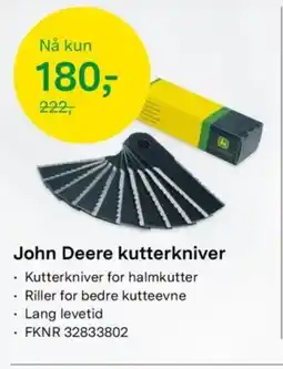 Felleskjøpet John Deere kutterkniver tilbud