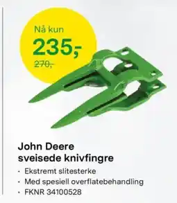 Felleskjøpet John Deere sveisede knivfingre tilbud