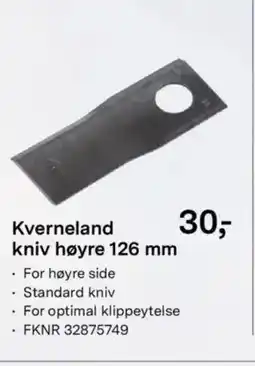 Felleskjøpet Kverneland kniv høyre tilbud