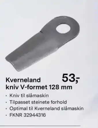 Felleskjøpet Kverneland kniv V-formet tilbud