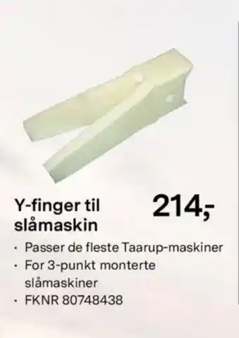 Felleskjøpet Y-finger til slåmaskin tilbud
