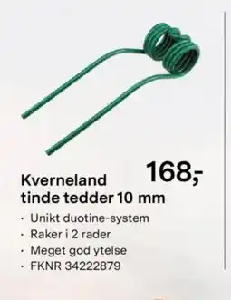 Felleskjøpet Kverneland tinde tedder tilbud