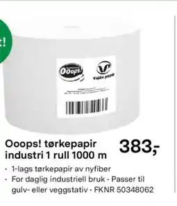 Felleskjøpet Ooops! tørkepapir industri 1 rull tilbud