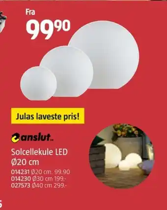 Jula Solcellekule LED tilbud