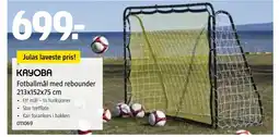 Jula KAYOBA Fotballmål med rebounder tilbud