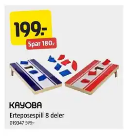 Jula KAYOBA Erteposespill 8 deler tilbud