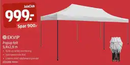 Jula EKVIP Popup-telt tilbud