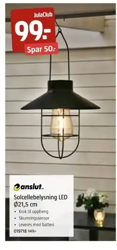 Jula Solcellebelysning LED tilbud