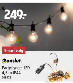 Jula anslut. Partyslynge, LED IP44 tilbud