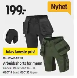 Jula Arbeidsshorts for menn tilbud