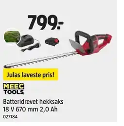 Jula MEEC TOOLS Batteridrevet hekksaks tilbud